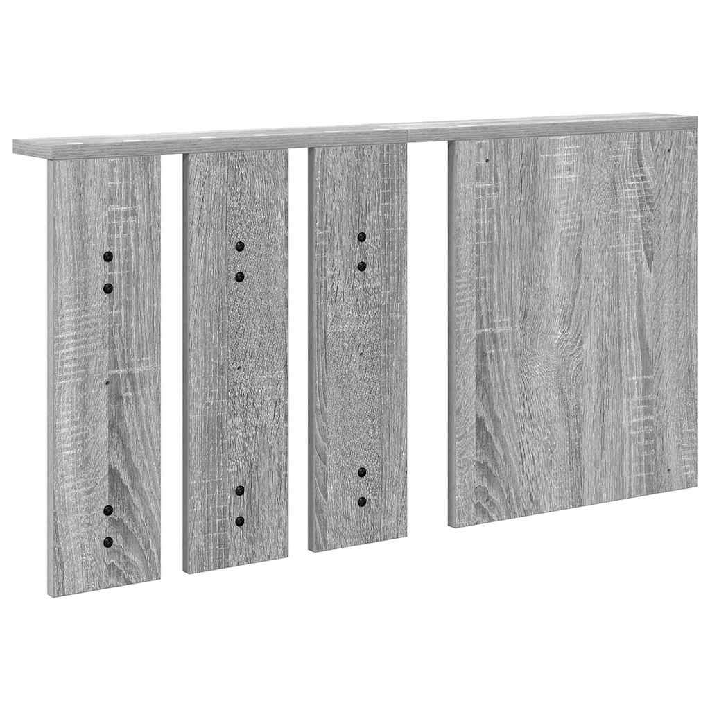 Wandgemonteerde kapstok met plank Grijs sonoma 85 x 10 x 45 cm is nu te koop bij PeponiXL, paradijselijk wonen!