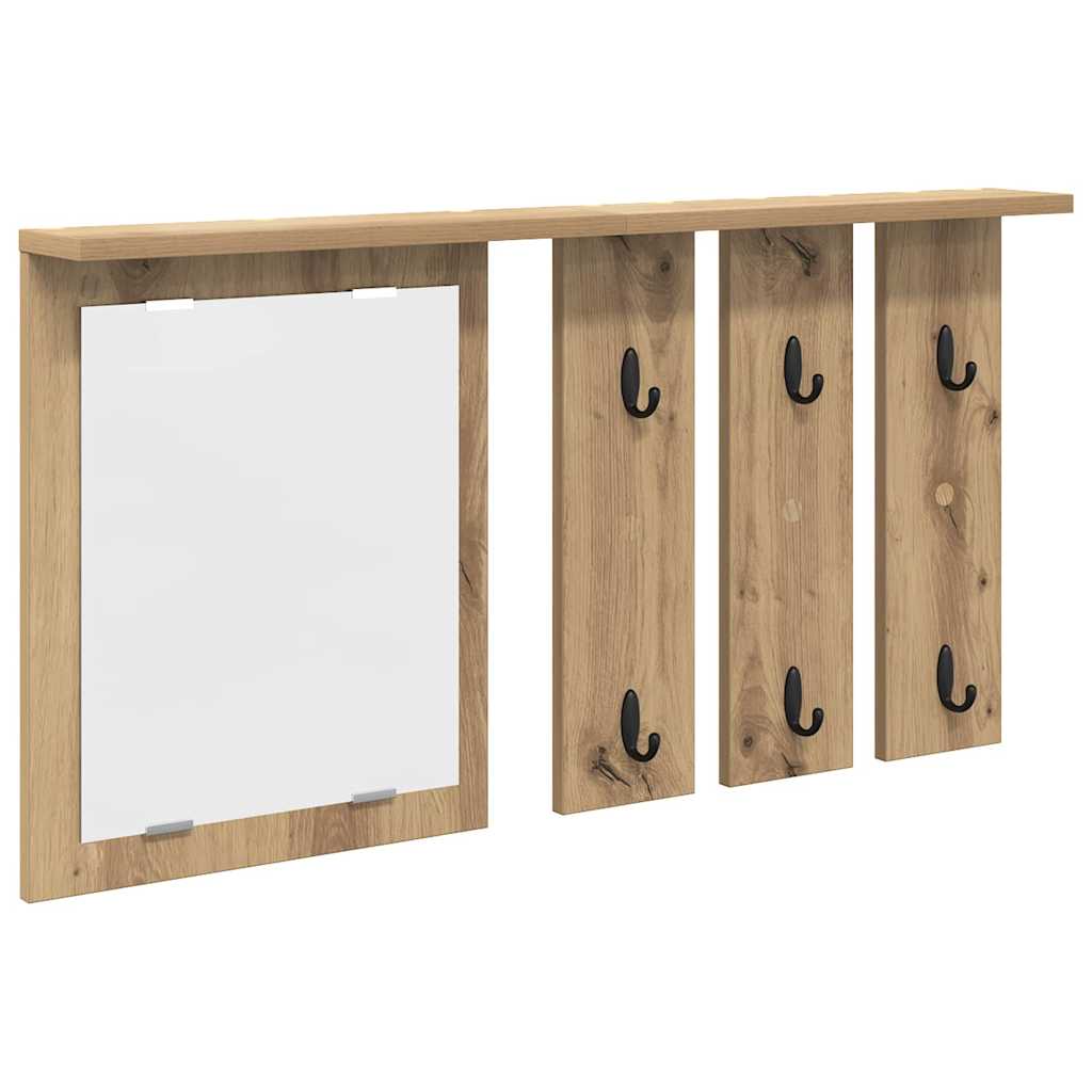 Wandgemonteerde kapstok artisanaal eikenkleurig 85 x 10 x 45 cm is nu te koop bij PeponiXL, paradijselijk wonen!