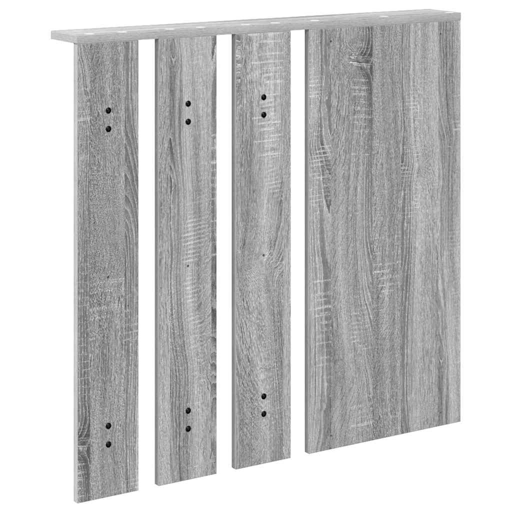 Wandgemonteerde kapstok met plank Grijs sonoma 84 x 10 x 80 cm is nu te koop bij PeponiXL, paradijselijk wonen!
