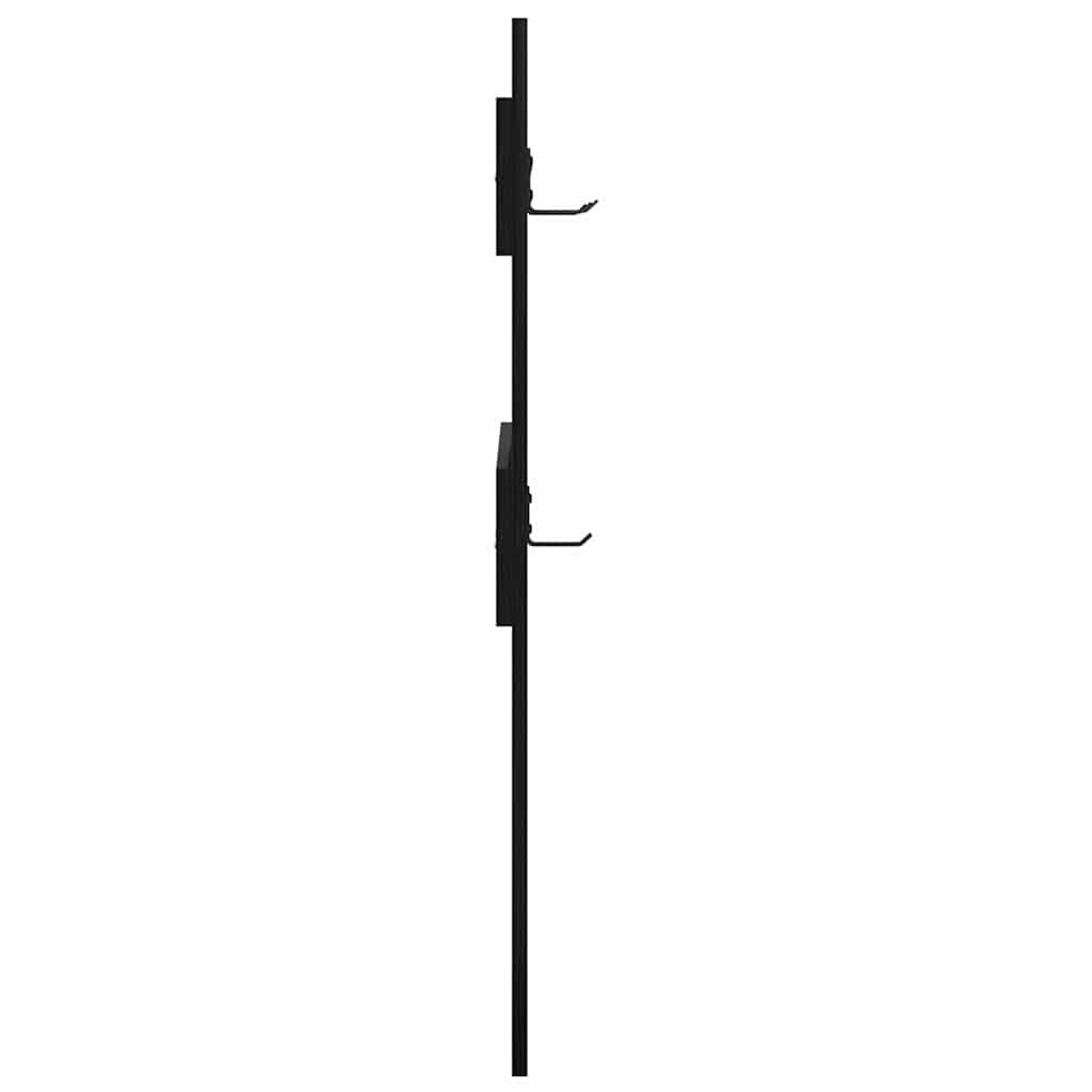 Wandgemonteerde kapstok met opslag Zwart Eiken 65 x 3 x 100 cm is nu te koop bij PeponiXL, paradijselijk wonen!