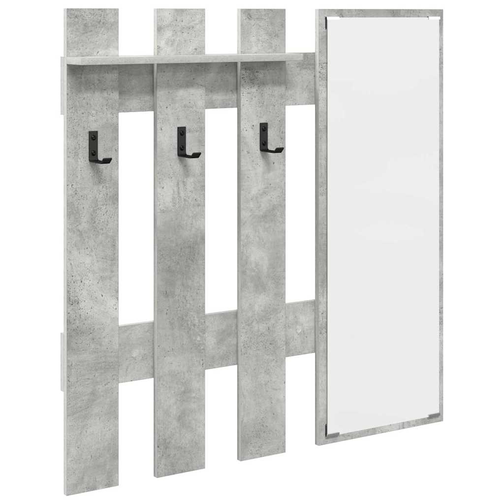 Wandgemonteerde kapstok Beton Grijs 100 x 10 x 100 cm is nu te koop bij PeponiXL, paradijselijk wonen!