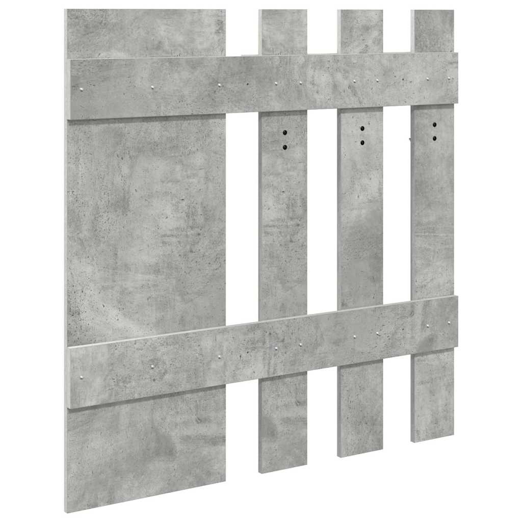 Wandgemonteerde kapstok Beton Grijs 100 x 10 x 100 cm is nu te koop bij PeponiXL, paradijselijk wonen!