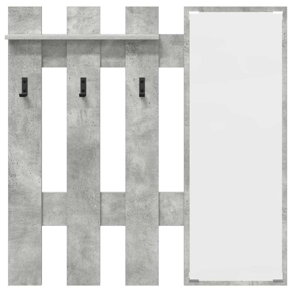 Wandgemonteerde kapstok Beton Grijs 100 x 10 x 100 cm is nu te koop bij PeponiXL, paradijselijk wonen!