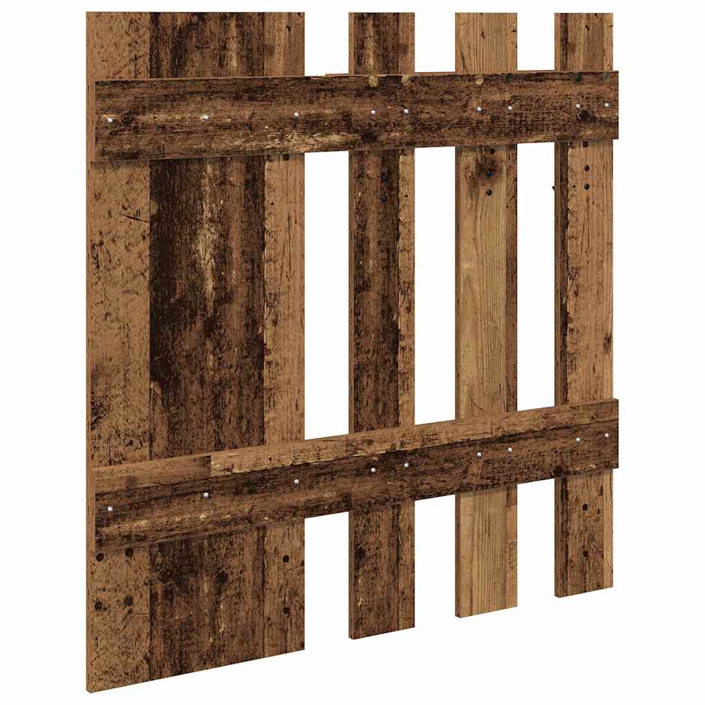 Wandgemonteerde kapstok Oudhout 100 x 10 x 100 cm Bewerkt hout is nu te koop bij PeponiXL, paradijselijk wonen!