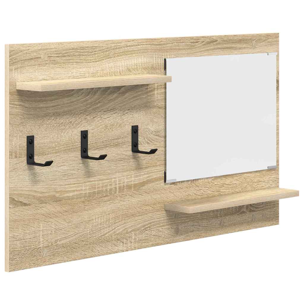 Wandgemonteerde kapstok met plank Sonoma Eiken 90 x 10 x 50 cm is nu te koop bij PeponiXL, paradijselijk wonen!