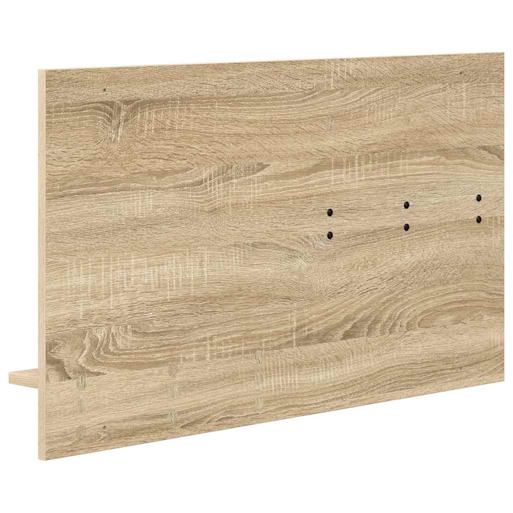Wandgemonteerde kapstok met plank Sonoma Eiken 90 x 10 x 50 cm is nu te koop bij PeponiXL, paradijselijk wonen!