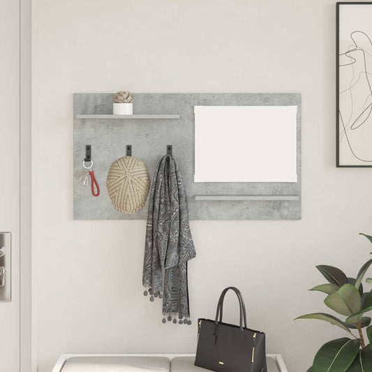 Wandgemonteerde kapstok met plank Beton Grijs 90 x 10 x 50 cm is nu te koop bij PeponiXL, paradijselijk wonen!