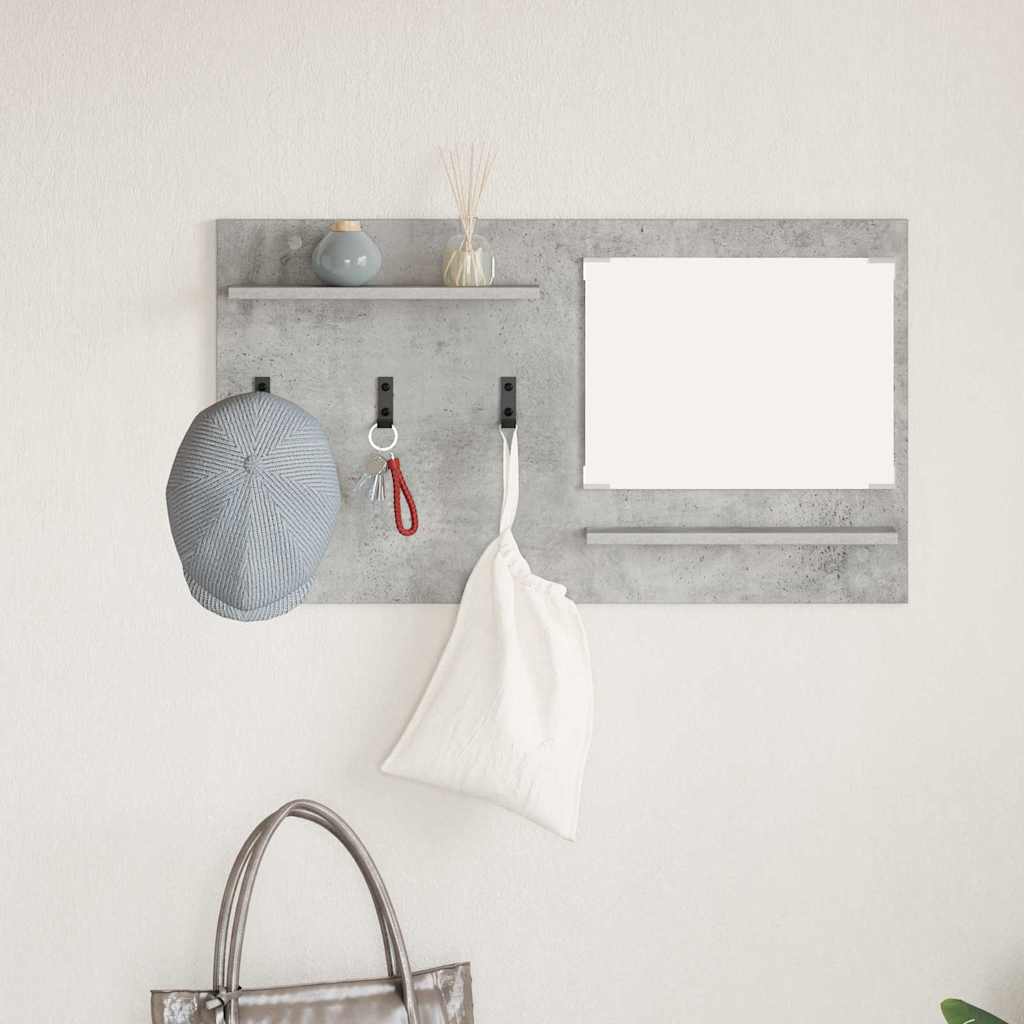 Wandgemonteerde kapstok met plank Beton Grijs 90 x 10 x 50 cm is nu te koop bij PeponiXL, paradijselijk wonen!