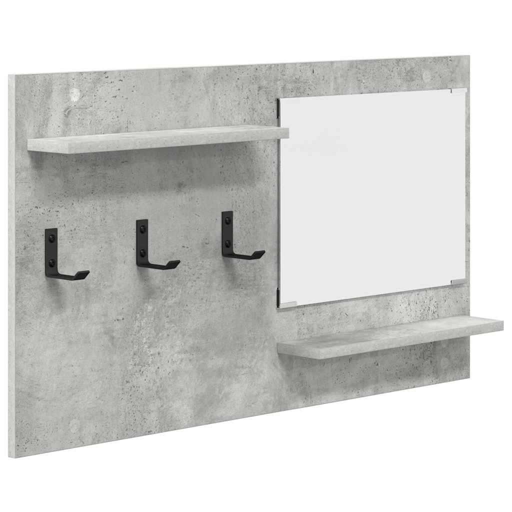 Wandgemonteerde kapstok met plank Beton Grijs 90 x 10 x 50 cm is nu te koop bij PeponiXL, paradijselijk wonen!