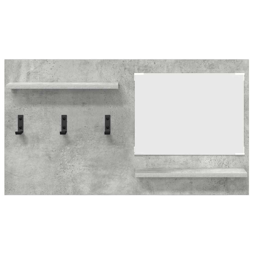 Wandgemonteerde kapstok met plank Beton Grijs 90 x 10 x 50 cm is nu te koop bij PeponiXL, paradijselijk wonen!