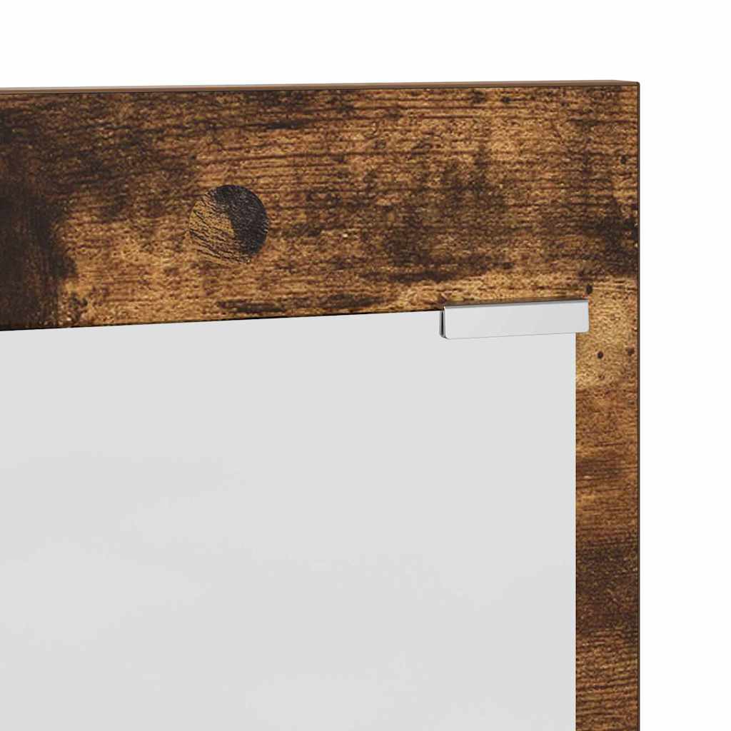 Wandgemonteerde kapstok met plank Gerookt eiken 90 x 10 x 50 cm is nu te koop bij PeponiXL, paradijselijk wonen!