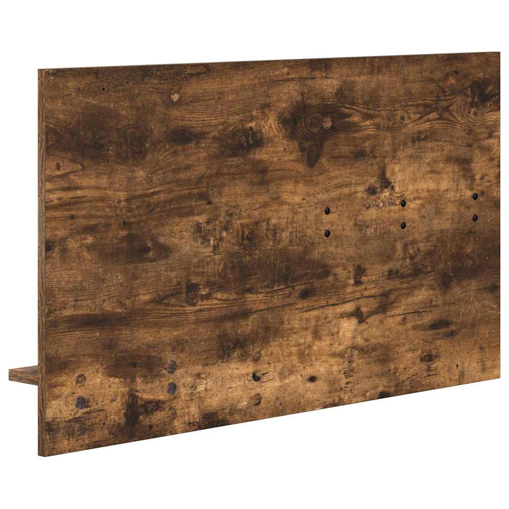 Wandgemonteerde kapstok met plank Gerookt eiken 90 x 10 x 50 cm is nu te koop bij PeponiXL, paradijselijk wonen!