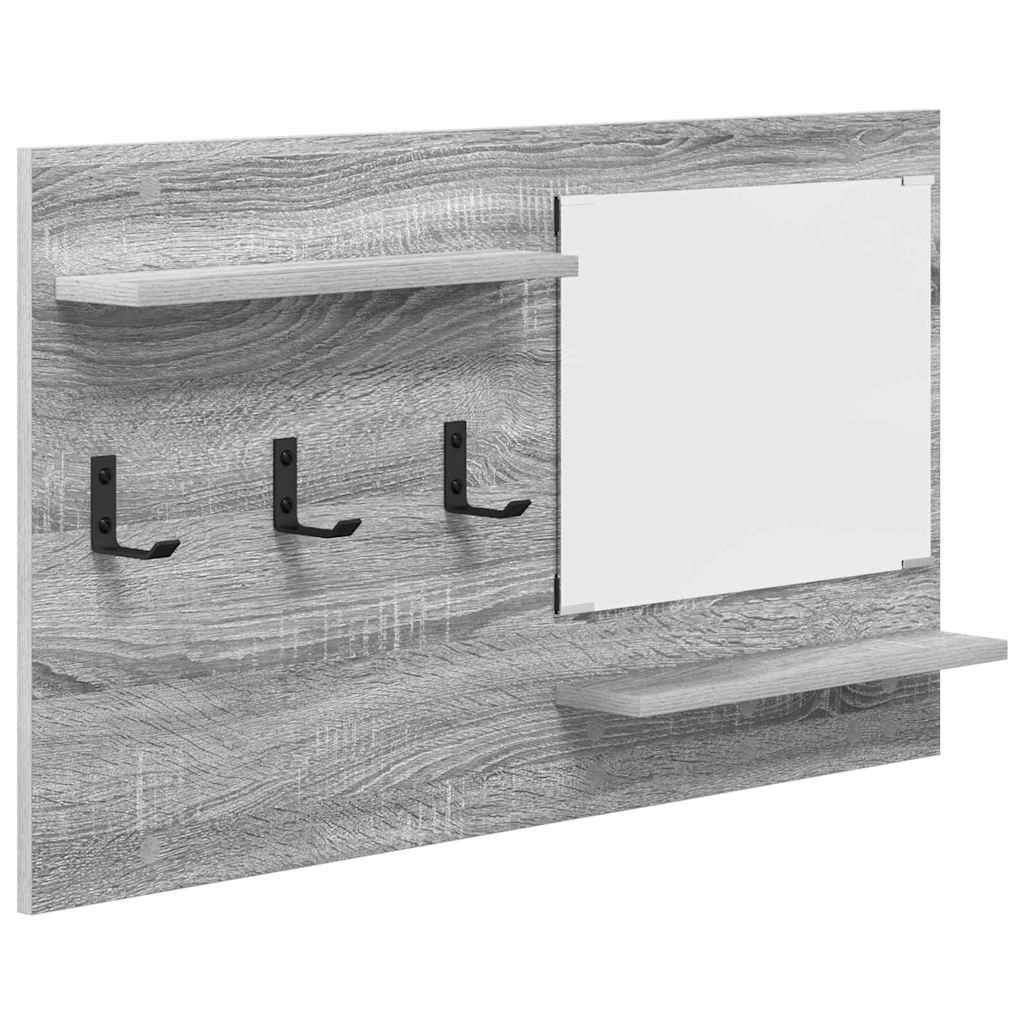 Wandgemonteerde kapstok met plank Grijs Sonoma 90 x 10 x 50 cm is nu te koop bij PeponiXL, paradijselijk wonen!