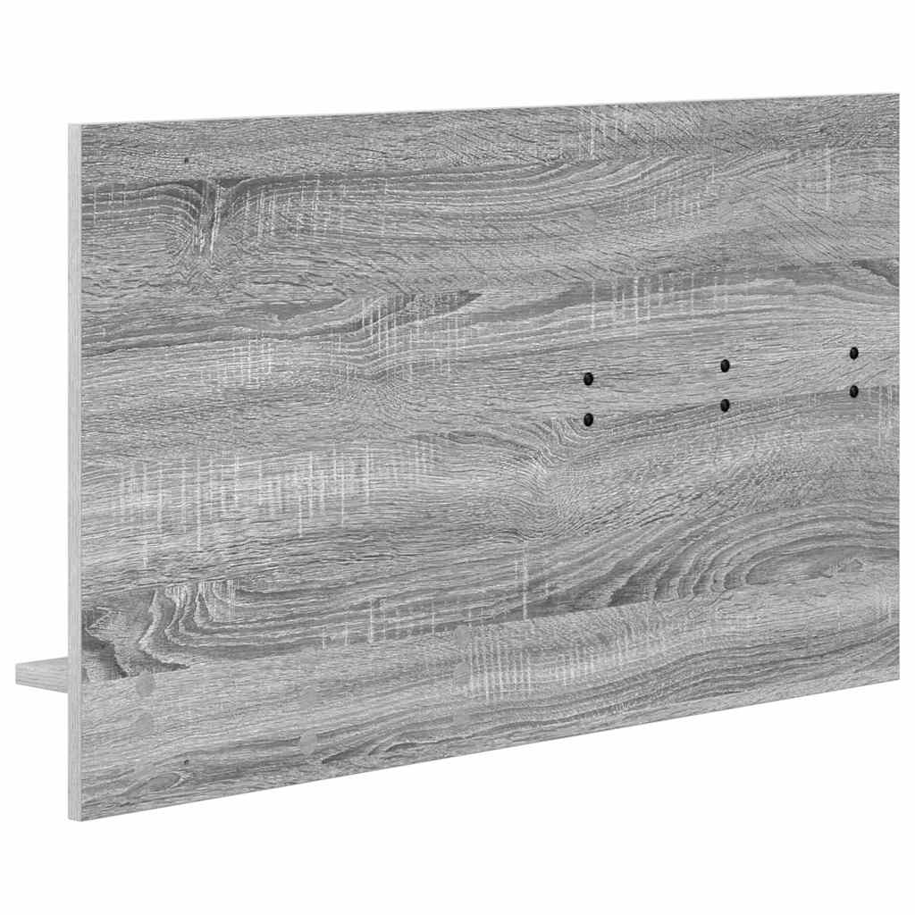 Wandgemonteerde kapstok met plank Grijs Sonoma 90 x 10 x 50 cm is nu te koop bij PeponiXL, paradijselijk wonen!