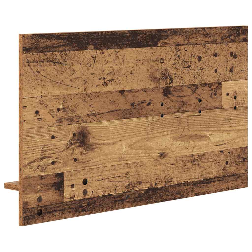 Wandgemonteerde kapstok Oudhout 90 x 10 x 50 cm Bewerkt hout is nu te koop bij PeponiXL, paradijselijk wonen!