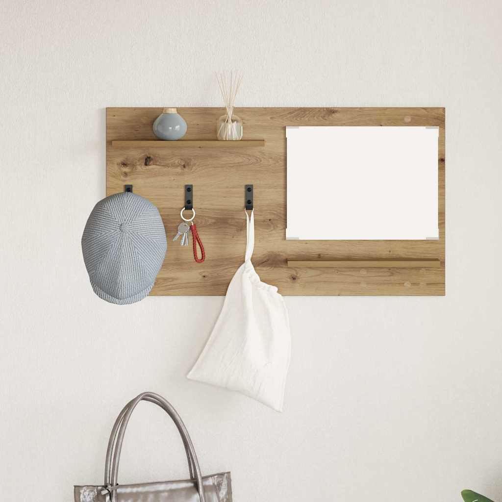 Wandgemonteerde kapstok met plank Artisan Eiken 90 x 10 x 50 cm is nu te koop bij PeponiXL, paradijselijk wonen!