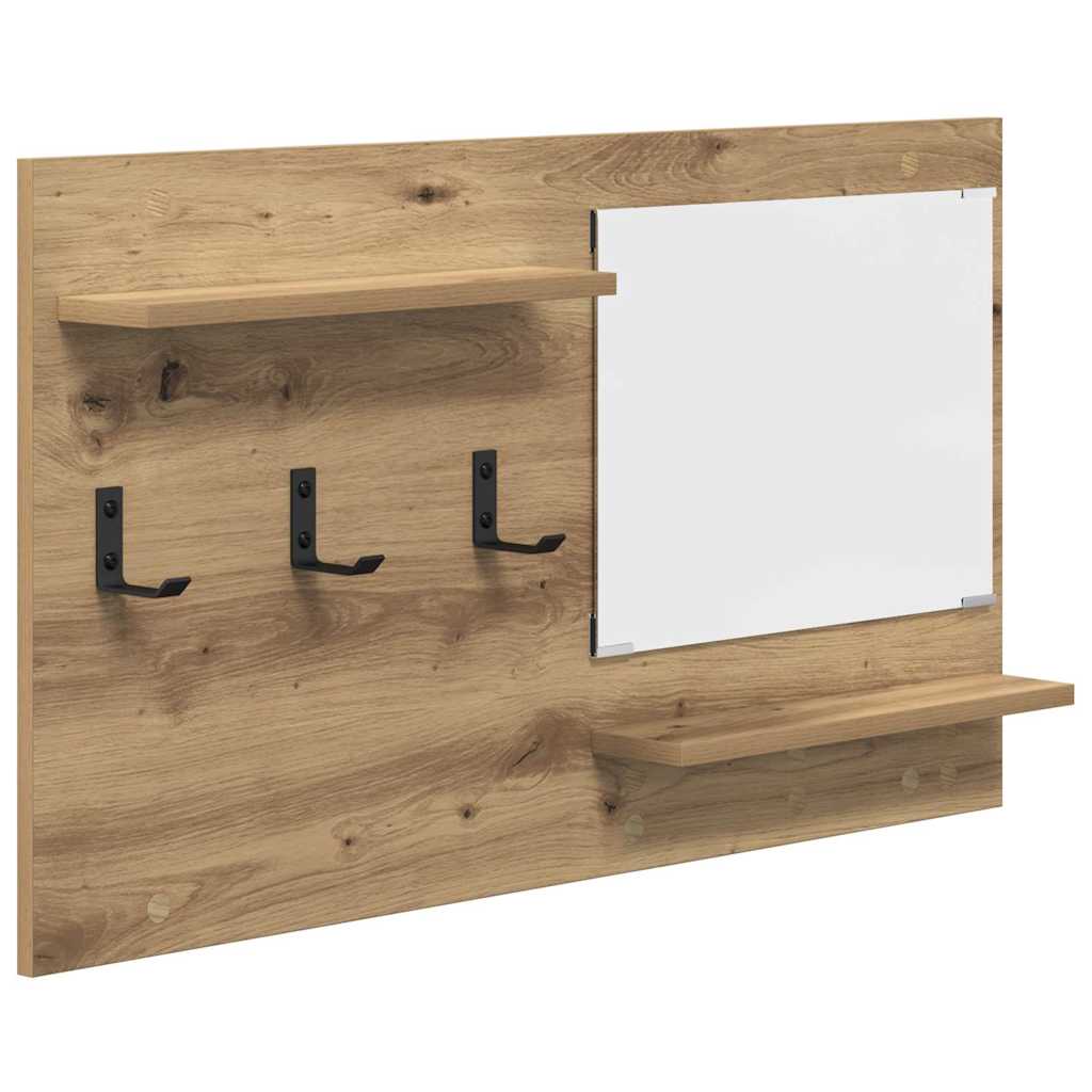 Wandgemonteerde kapstok met plank Artisan Eiken 90 x 10 x 50 cm is nu te koop bij PeponiXL, paradijselijk wonen!
