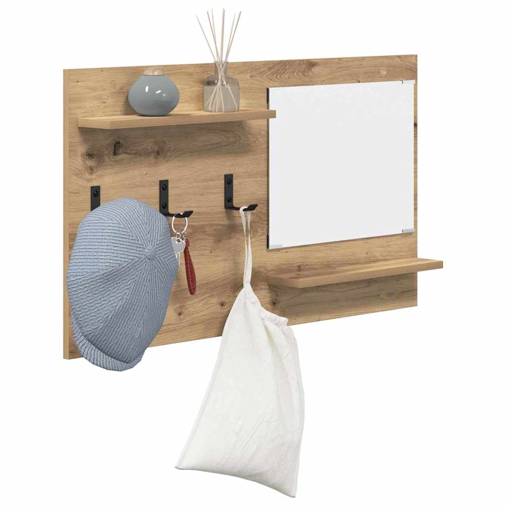 Wandgemonteerde kapstok met plank Artisan Eiken 90 x 10 x 50 cm is nu te koop bij PeponiXL, paradijselijk wonen!