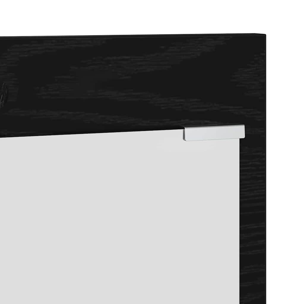Wandgemonteerde kapstok met plank Zwart Eiken 70 x 10 x 90 cm is nu te koop bij PeponiXL, paradijselijk wonen!