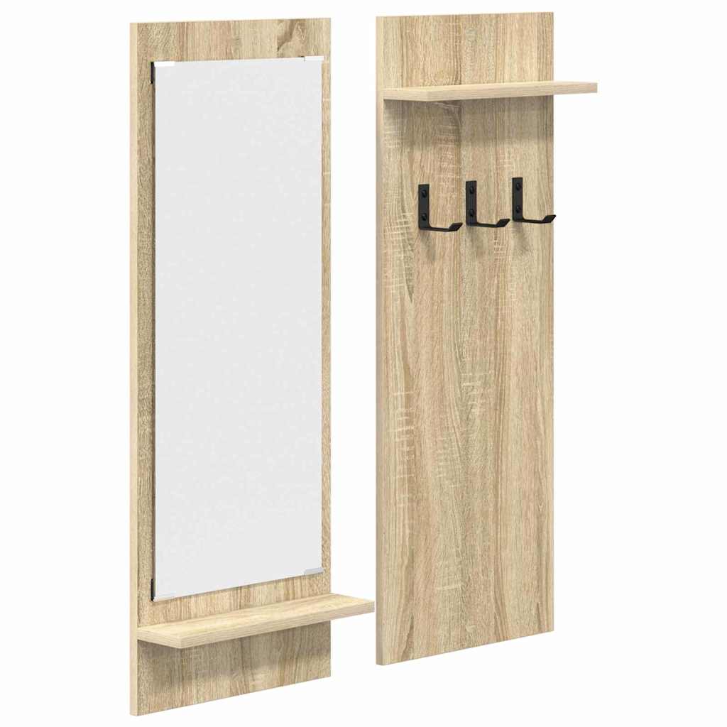 Wandgemonteerde kapstok met plank Sonoma Eiken 70 x 10 x 90 cm is nu te koop bij PeponiXL, paradijselijk wonen!