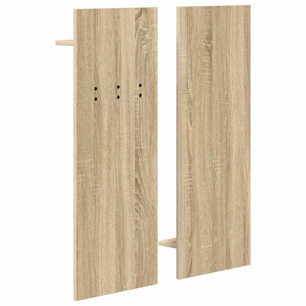 Wandgemonteerde kapstok met plank Sonoma Eiken 70 x 10 x 90 cm is nu te koop bij PeponiXL, paradijselijk wonen!