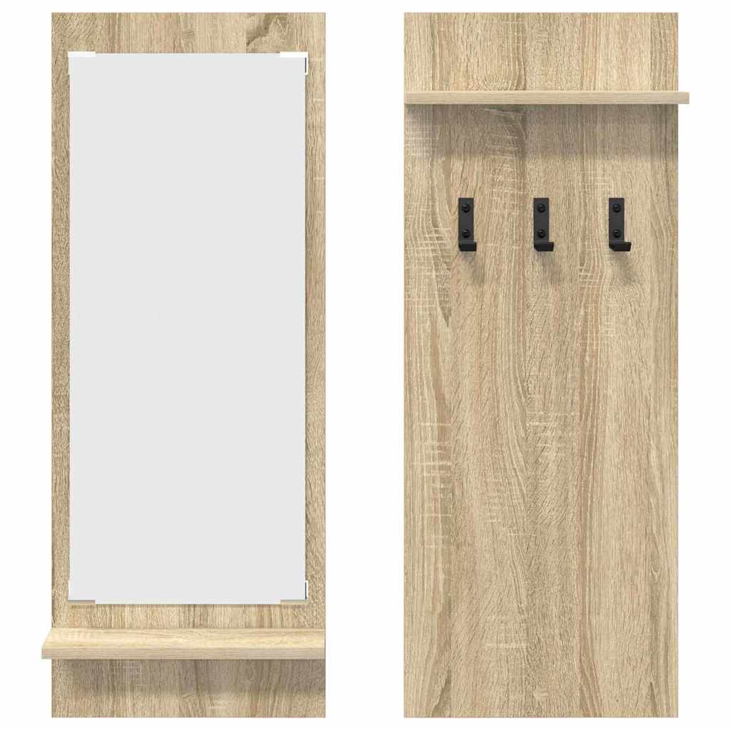 Wandgemonteerde kapstok met plank Sonoma Eiken 70 x 10 x 90 cm is nu te koop bij PeponiXL, paradijselijk wonen!
