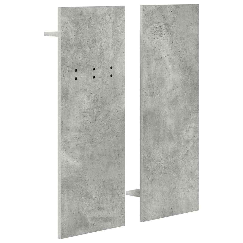 Wandgemonteerde kapstok met plank Beton Grijs 70 x 10 x 90 cm is nu te koop bij PeponiXL, paradijselijk wonen!