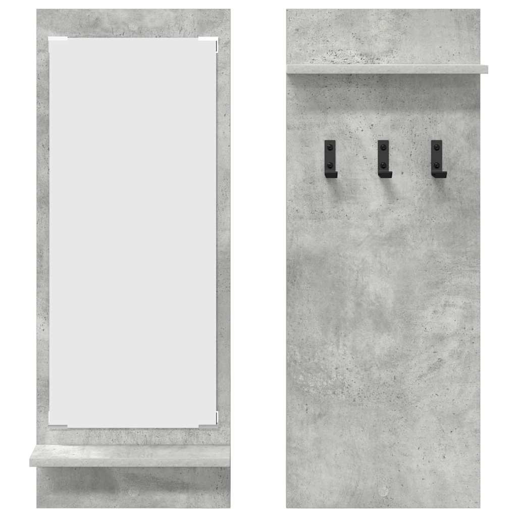 Wandgemonteerde kapstok met plank Beton Grijs 70 x 10 x 90 cm is nu te koop bij PeponiXL, paradijselijk wonen!