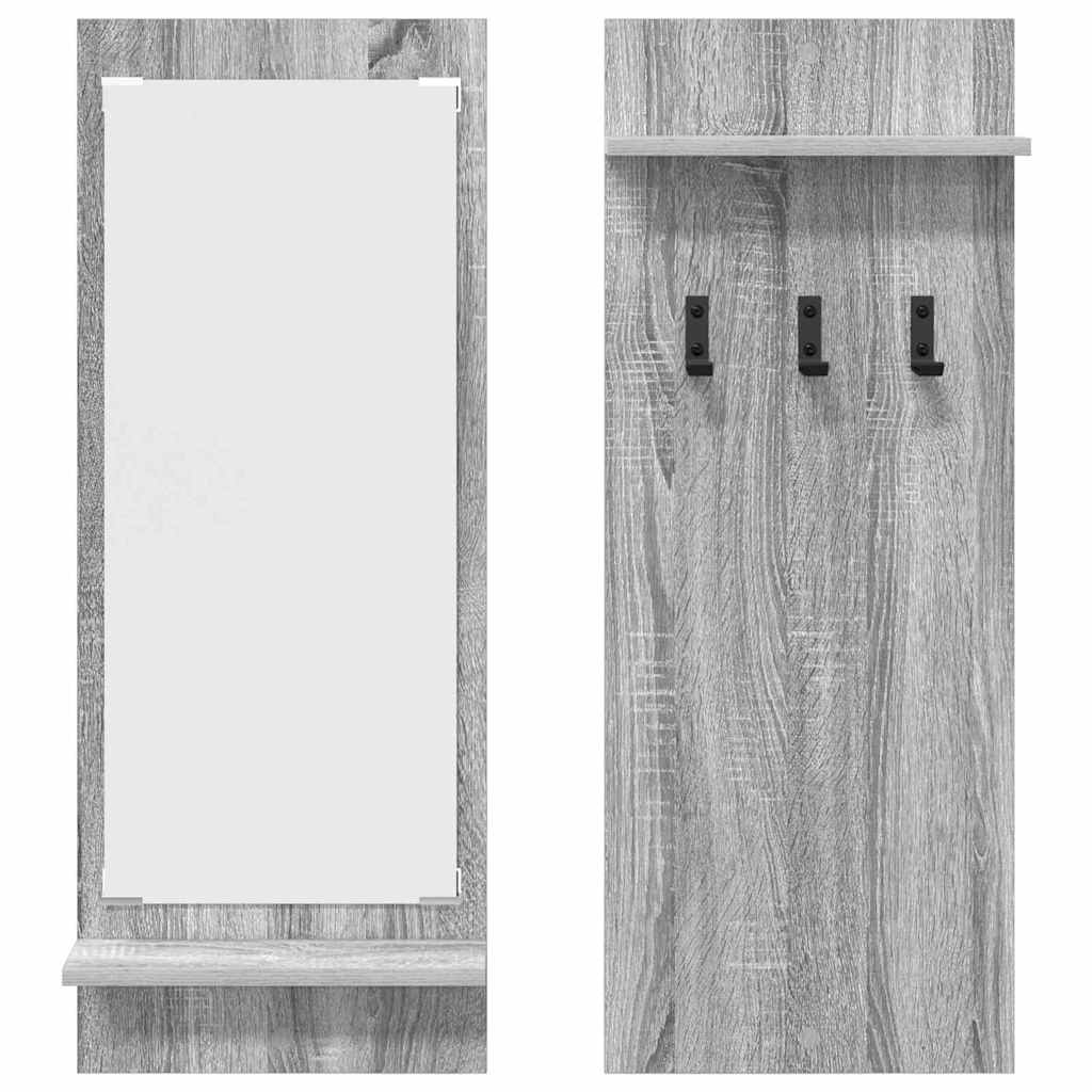 Wandgemonteerde kapstok met plank Grijs Sonoma 70 x 10 x 90 cm is nu te koop bij PeponiXL, paradijselijk wonen!
