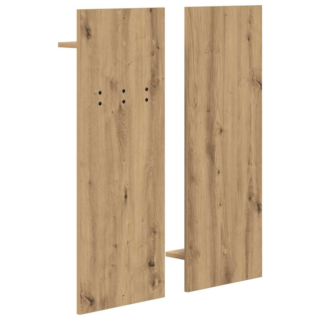 Wandgemonteerde kapstok met plank Artisan Eiken 70 x 10 x 90 cm is nu te koop bij PeponiXL, paradijselijk wonen!