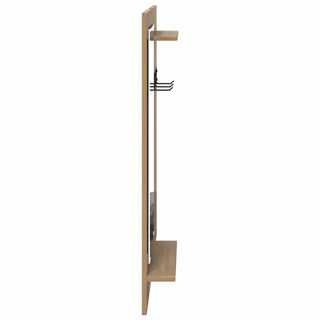 Wandgemonteerde kapstok met plank Artisan Eiken 70 x 10 x 90 cm is nu te koop bij PeponiXL, paradijselijk wonen!
