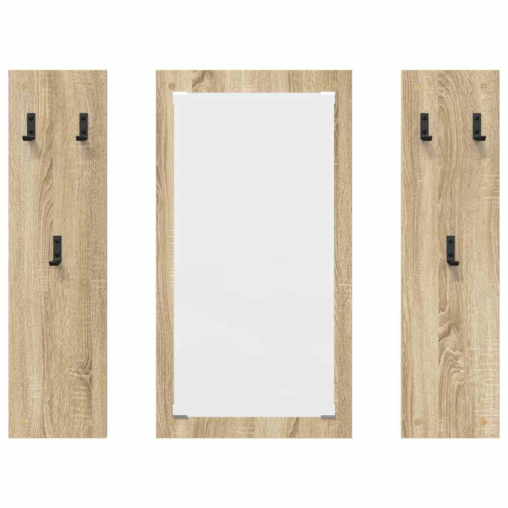 Wandgemonteerde kapstok Sonoma Eiken 96 x 1,5 x 90 cm is nu te koop bij PeponiXL, paradijselijk wonen!