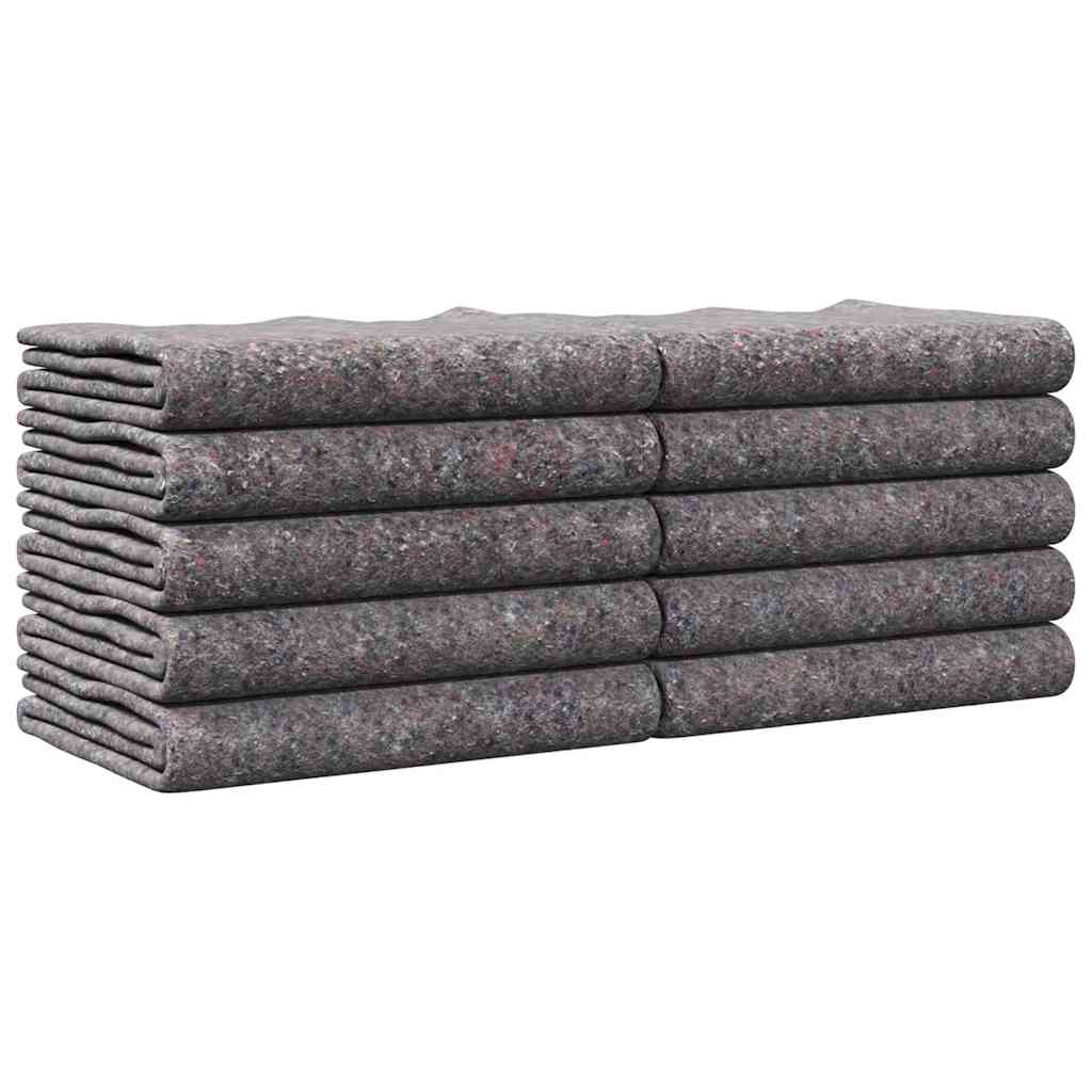 Verhuisdekens 10 pcs Grijs 150 x 200 cm Stof is nu te koop bij PeponiXL, paradijselijk wonen!