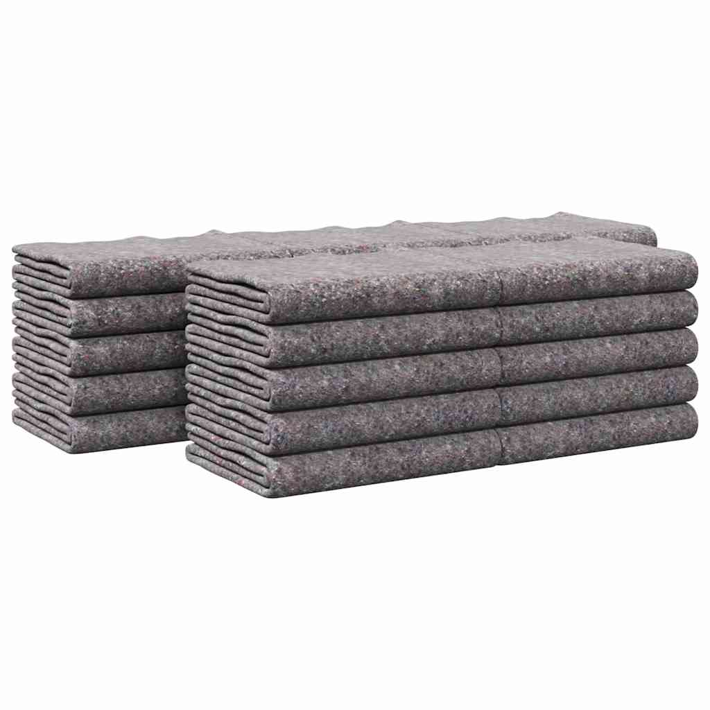 Verhuisdekens 25 pcs Grijs 150 x 200 cm Stof is nu te koop bij PeponiXL, paradijselijk wonen!
