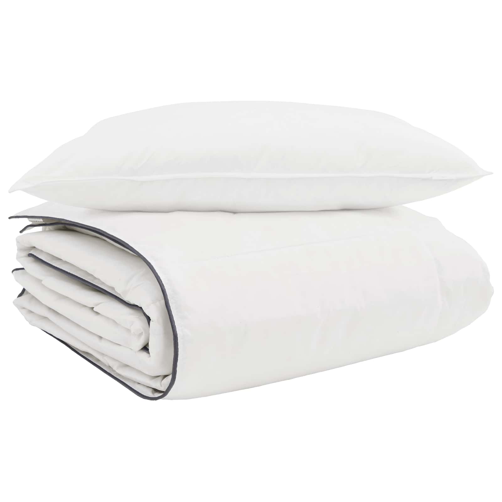 Winter Dekbed met kussen 2 pcs Wit Donsveertjes is nu te koop bij PeponiXL, paradijselijk wonen!