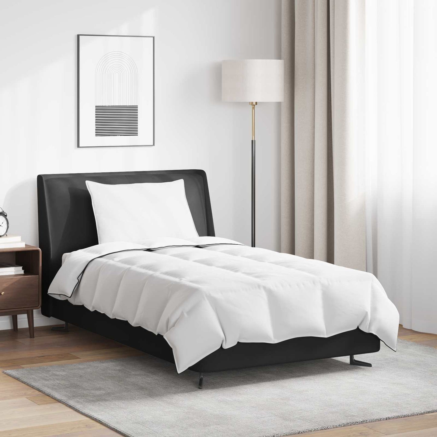 Winter Dekbed met kussen 2 pcs Wit Donsveertjes is nu te koop bij PeponiXL, paradijselijk wonen!