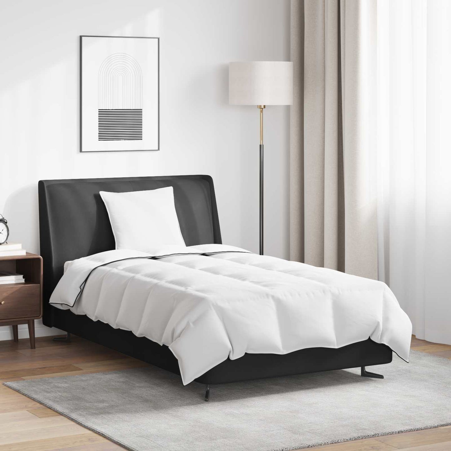 Winter Dekbed met kussen 2 pcs Wit Donsveertjes