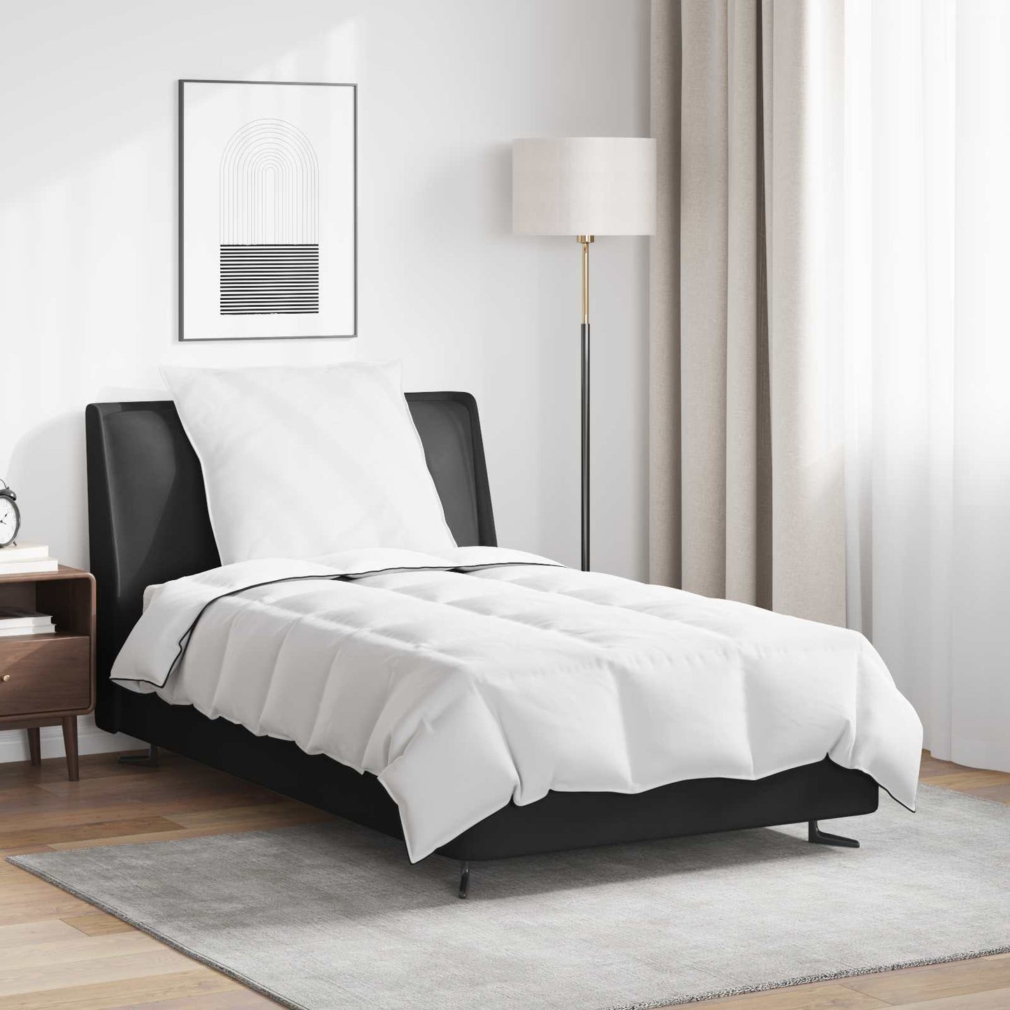 Winter Dekbed met kussen 2 pcs Wit Donsveertjes is nu te koop bij PeponiXL, paradijselijk wonen!