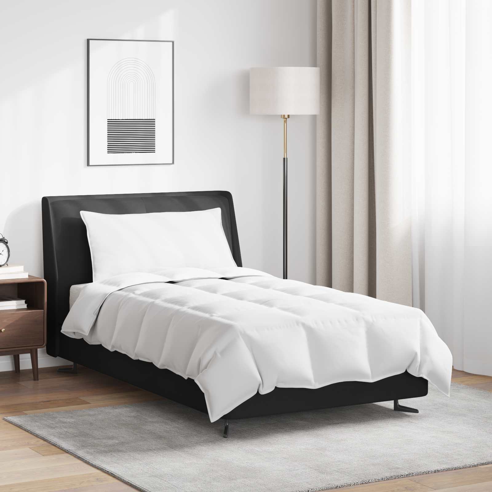 Zomer Dekbed met kussen 2 pcs Wit Donsveertjes is nu te koop bij PeponiXL, paradijselijk wonen!