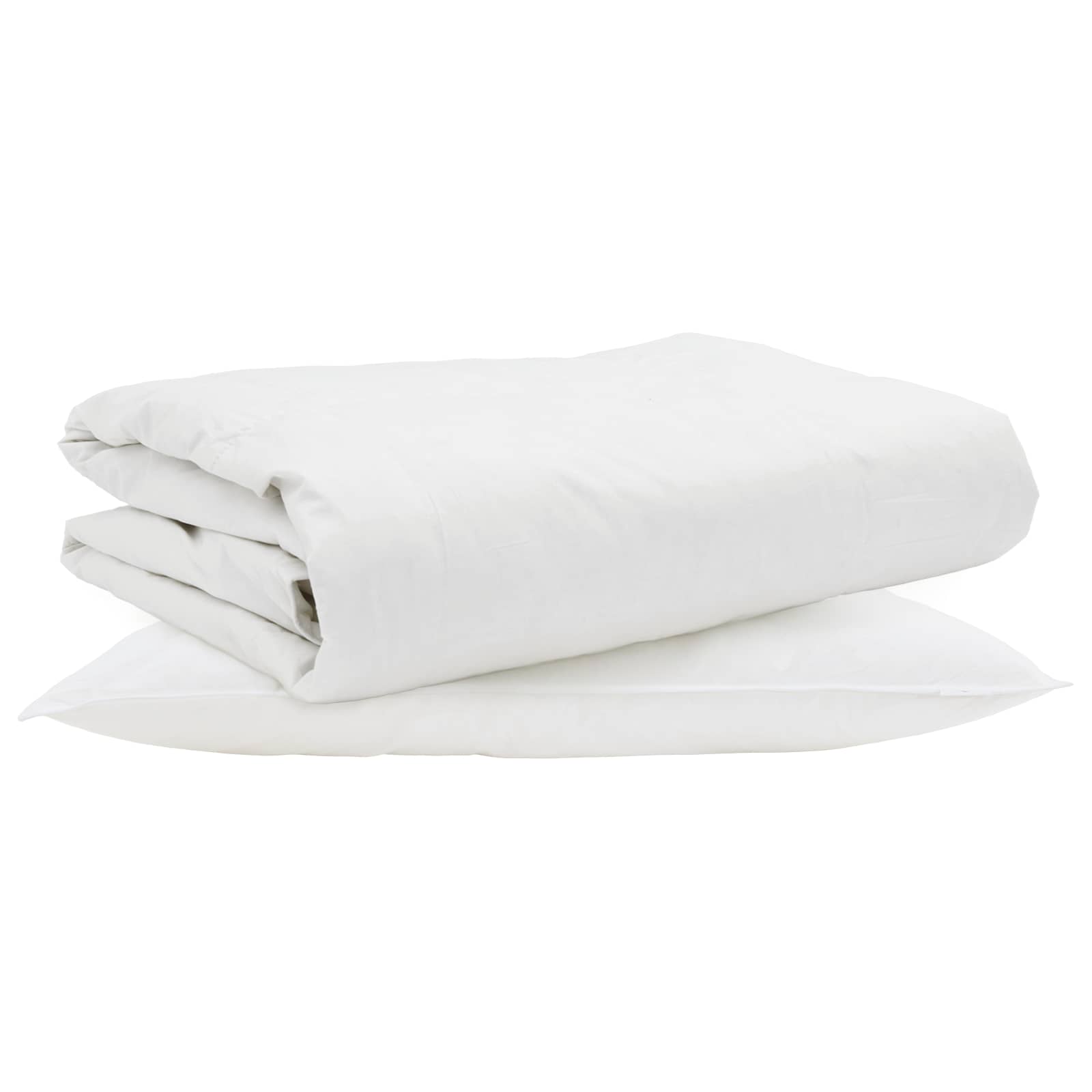 Zomer Dekbed met kussen 2 pcs Wit Donsveertjes is nu te koop bij PeponiXL, paradijselijk wonen!