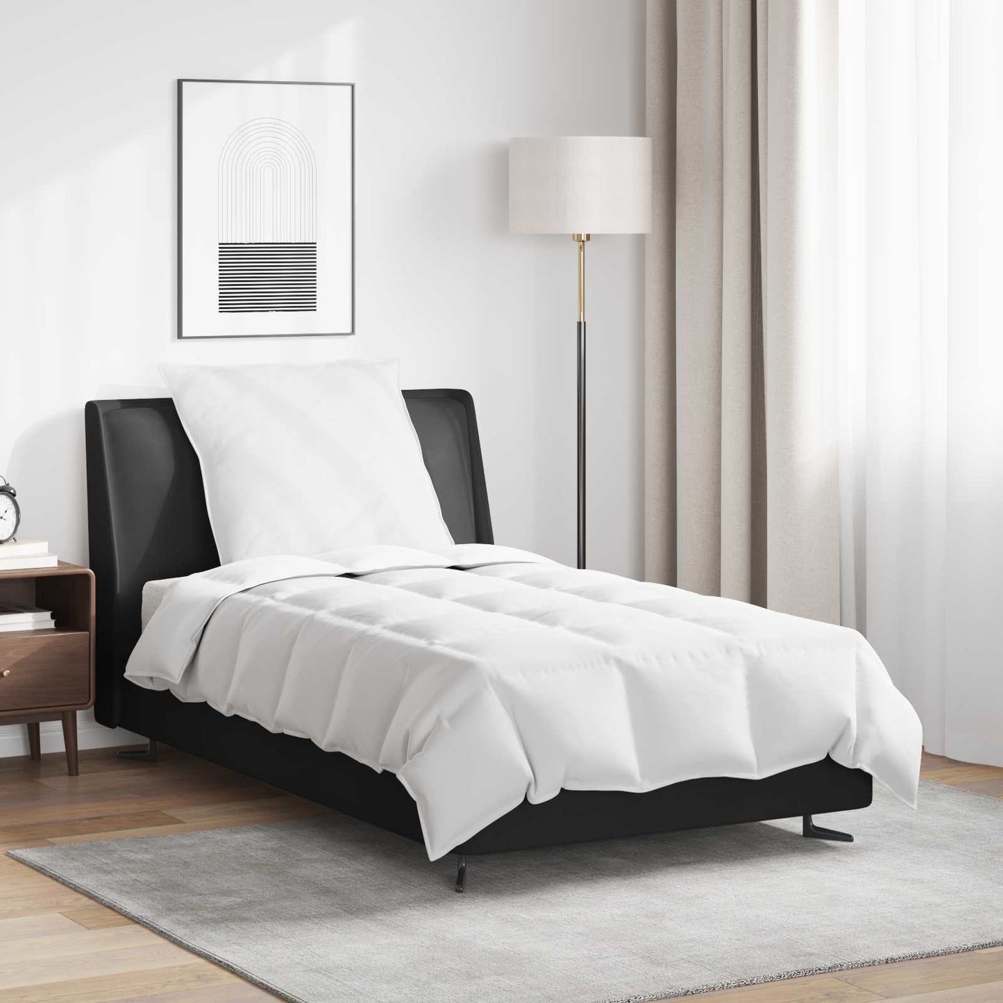 Zomer Dekbed met kussen 2 pcs Wit Donsveertjes is nu te koop bij PeponiXL, paradijselijk wonen!