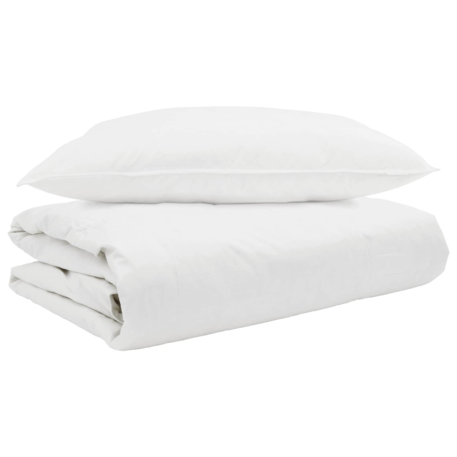 Zomer Dekbed met kussen 2 pcs Wit Donsveertjes is nu te koop bij PeponiXL, paradijselijk wonen!