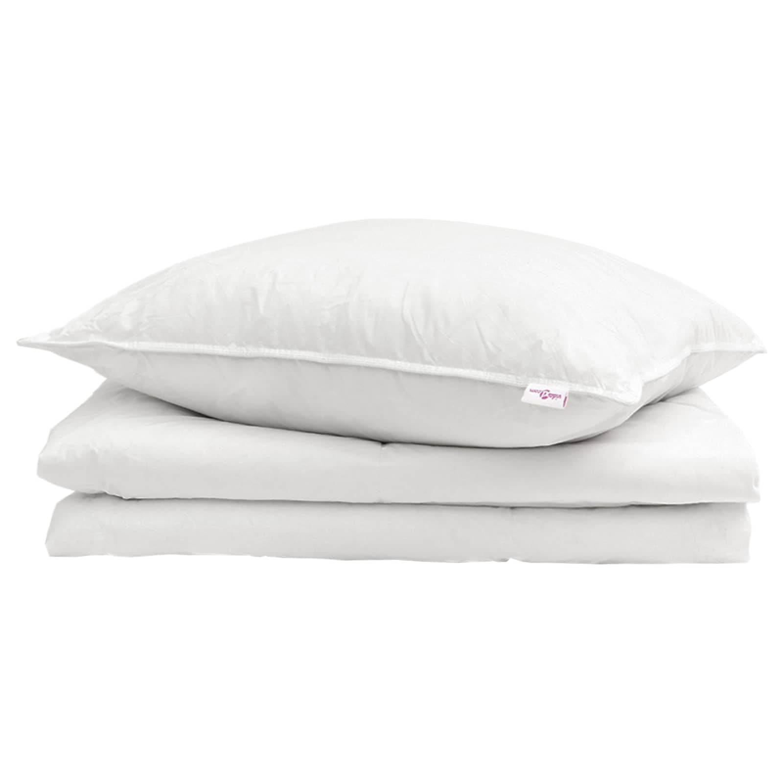 Zomer Dekbed met kussen 2 pcs Wit Donsveertjes is nu te koop bij PeponiXL, paradijselijk wonen!