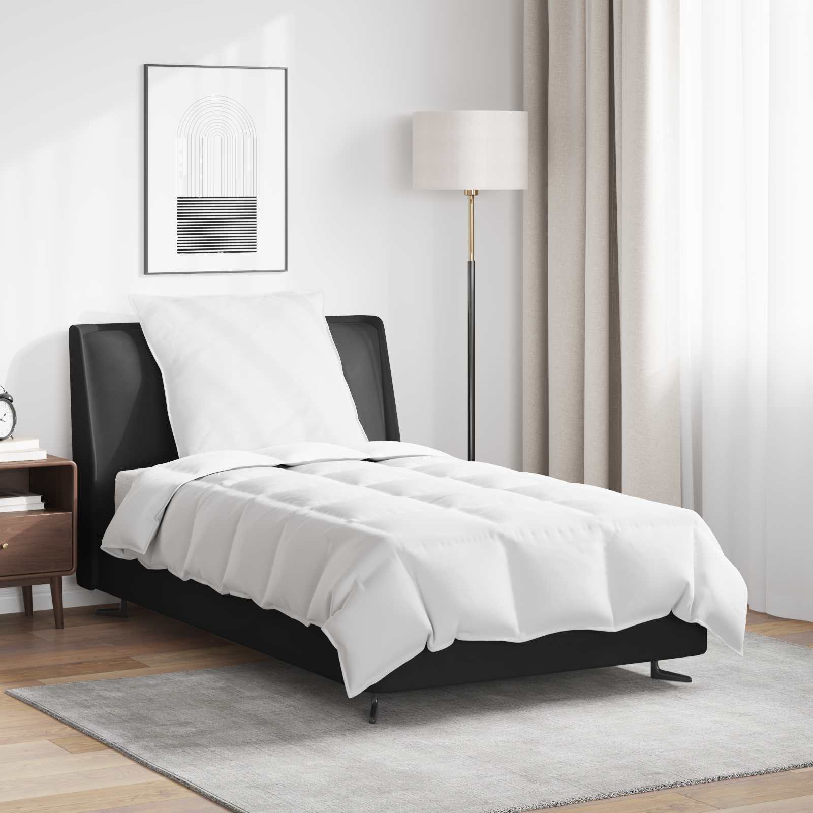 Zomer Dekbed met kussen 2 pcs Wit Donsveertjes is nu te koop bij PeponiXL, paradijselijk wonen!