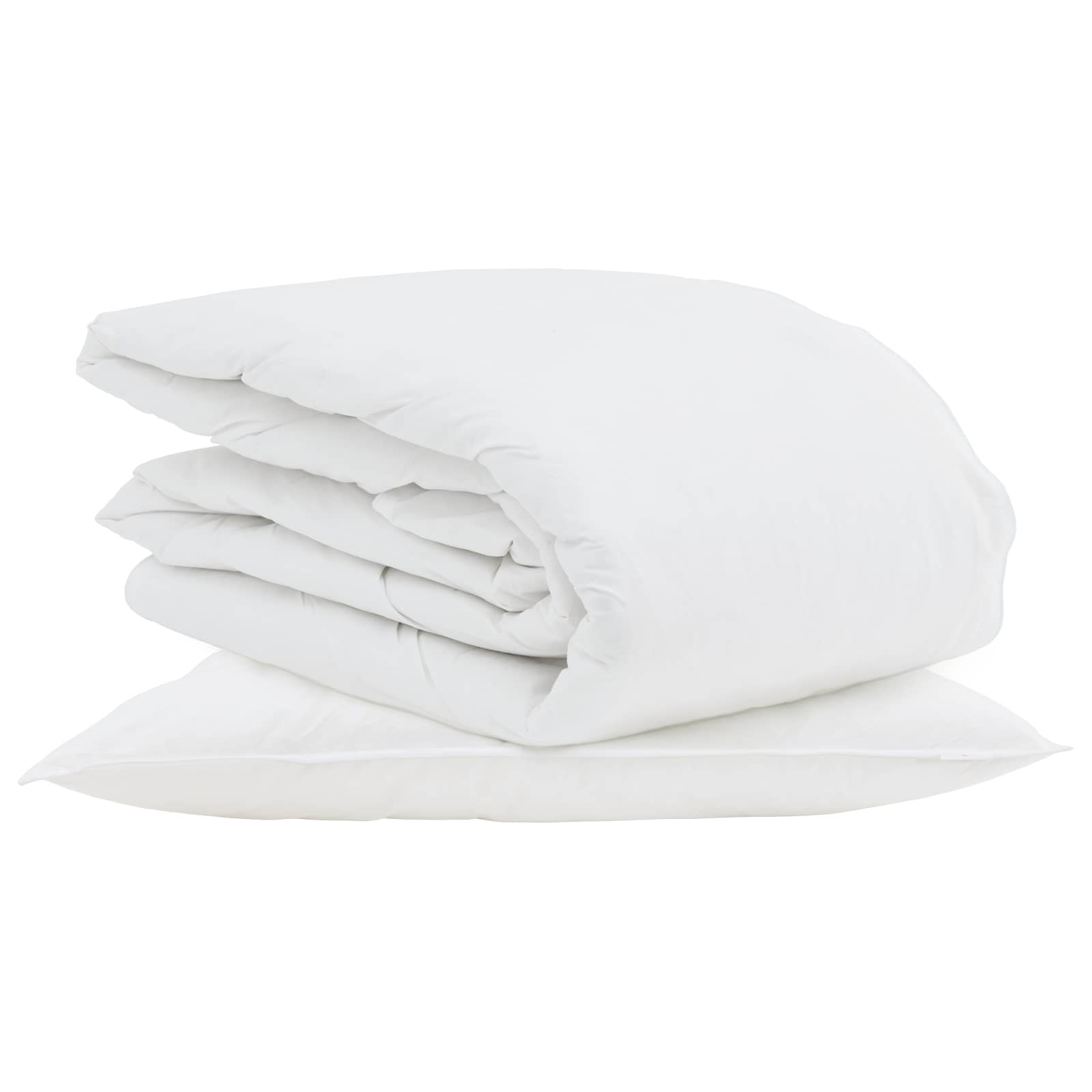 Zomer Dekbed met kussen 2 pcs Wit Donsveertjes is nu te koop bij PeponiXL, paradijselijk wonen!