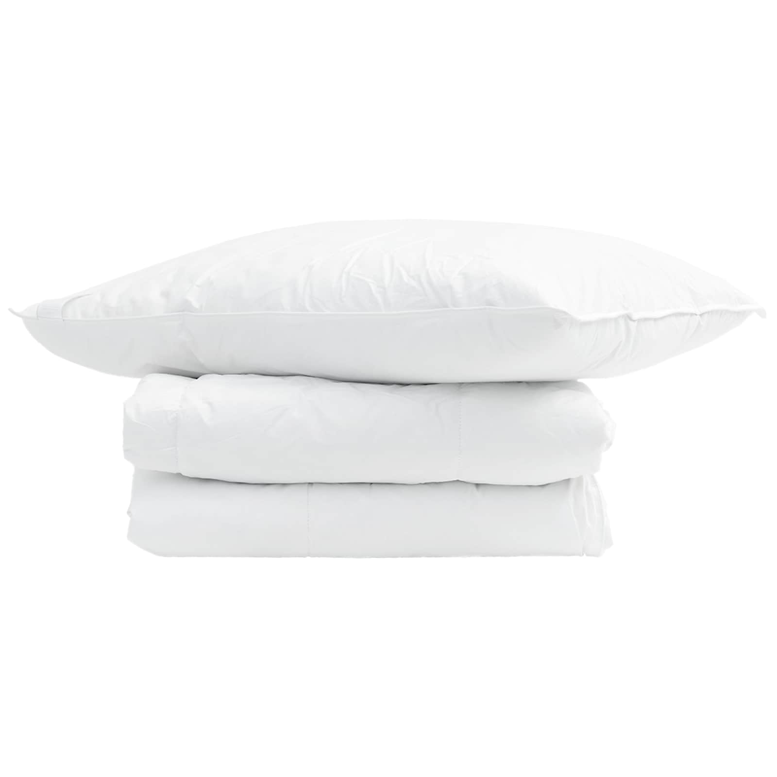 Zomer Dekbed met kussen 2 pcs Wit Donsveertjes is nu te koop bij PeponiXL, paradijselijk wonen!