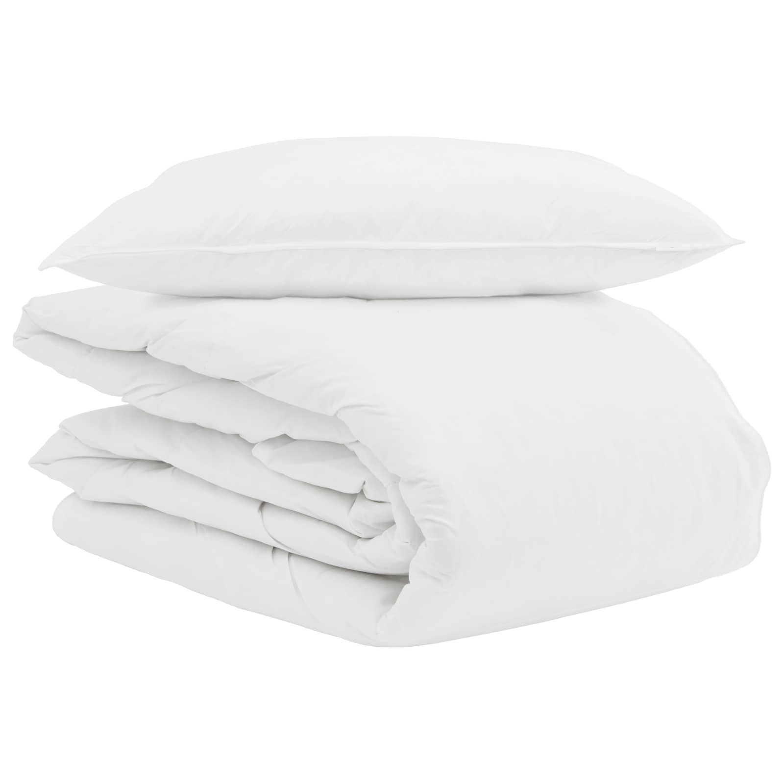Zomer Dekbed met kussen 2 pcs Wit Donsveertjes is nu te koop bij PeponiXL, paradijselijk wonen!