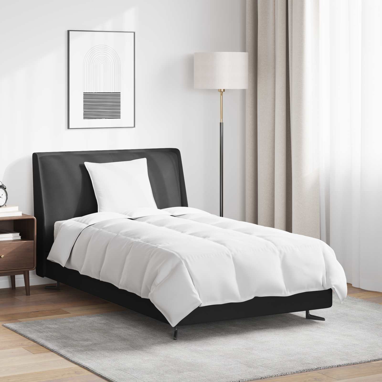 Winter Dekbed met kussen 2 pcs Wit Donsveertjes is nu te koop bij PeponiXL, paradijselijk wonen!