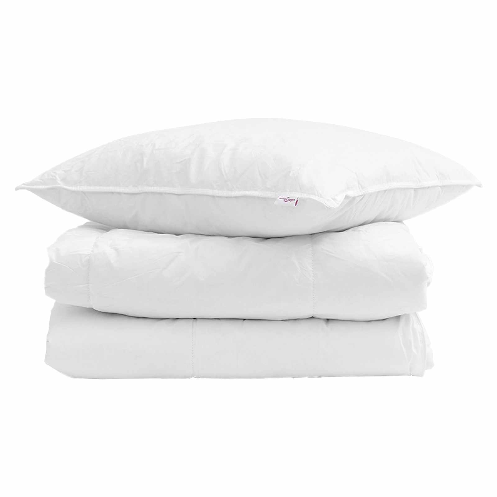 Winter Dekbed met kussen 2 pcs Wit Donsveertjes is nu te koop bij PeponiXL, paradijselijk wonen!