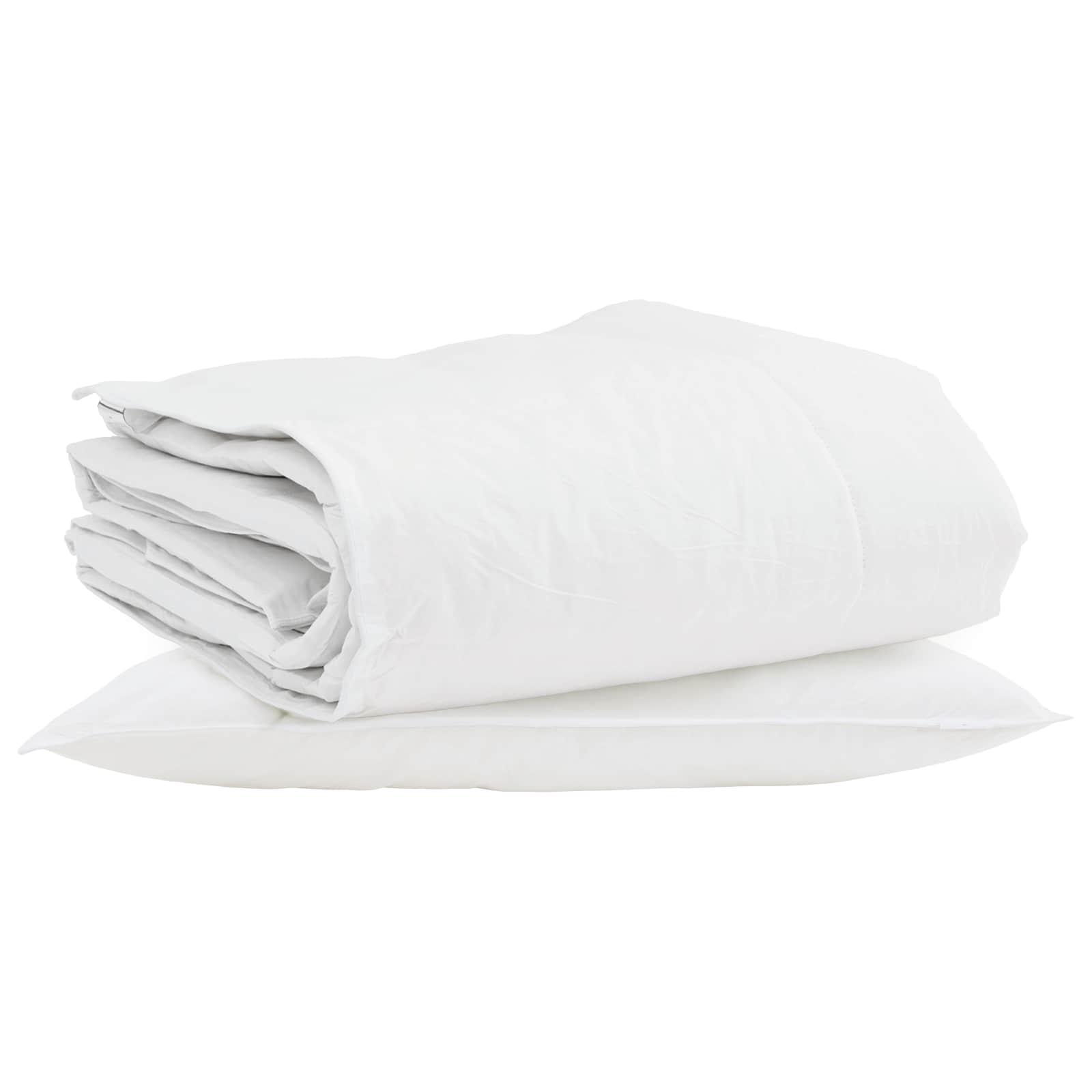 Winter Dekbed met kussen 2 pcs Wit Donsveertjes is nu te koop bij PeponiXL, paradijselijk wonen!